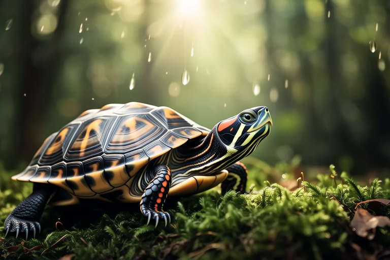 Amazing Journey of a Rescued Three-Striped Box Turtle Finds Its Forever Home